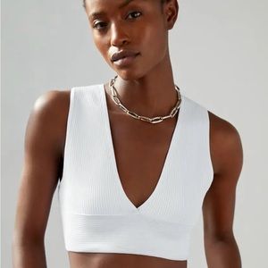 Aritzia Babaton Sculpt Knit Deep V Tank